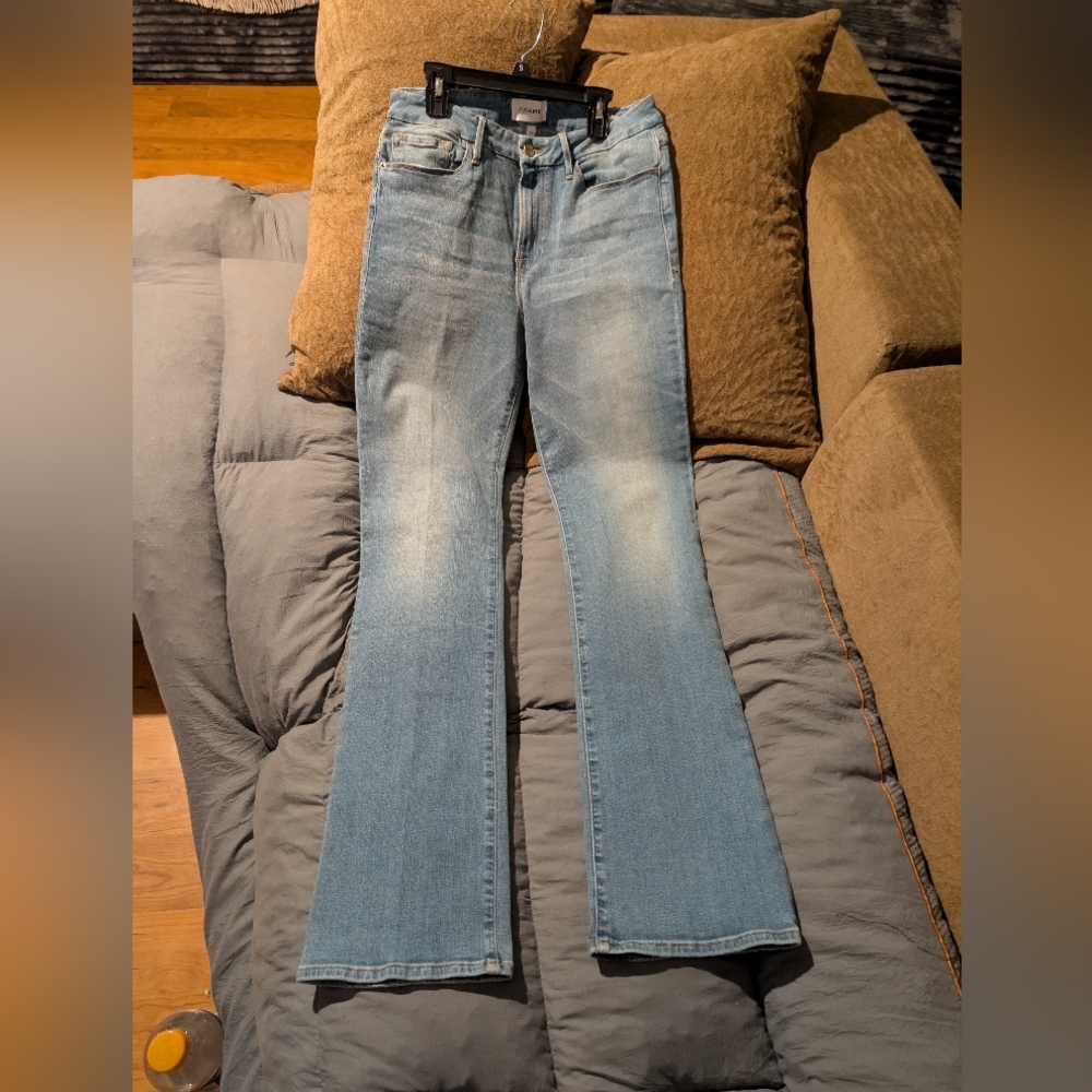 FRAME DENIM MINI BOOT JEANS IN ZUNI WASH.NWT! - Picture 5 of 17